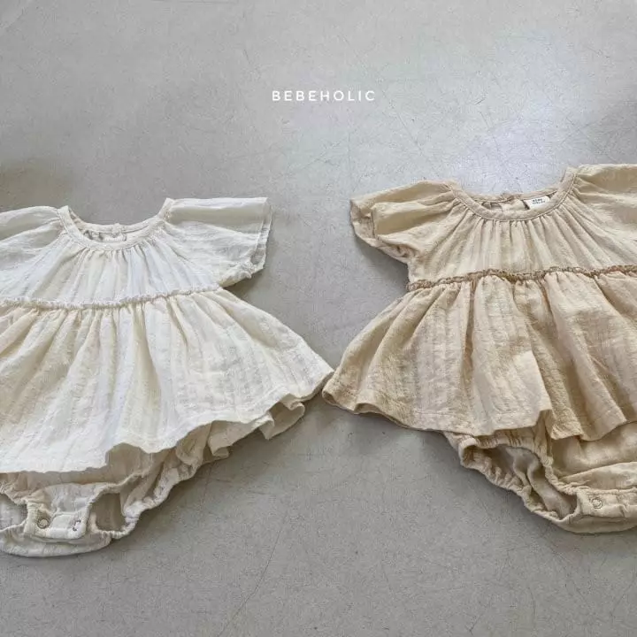 Bebe Holic - Korean Baby Fashion - #babywear - Frill One-piece Bodysuit - 7