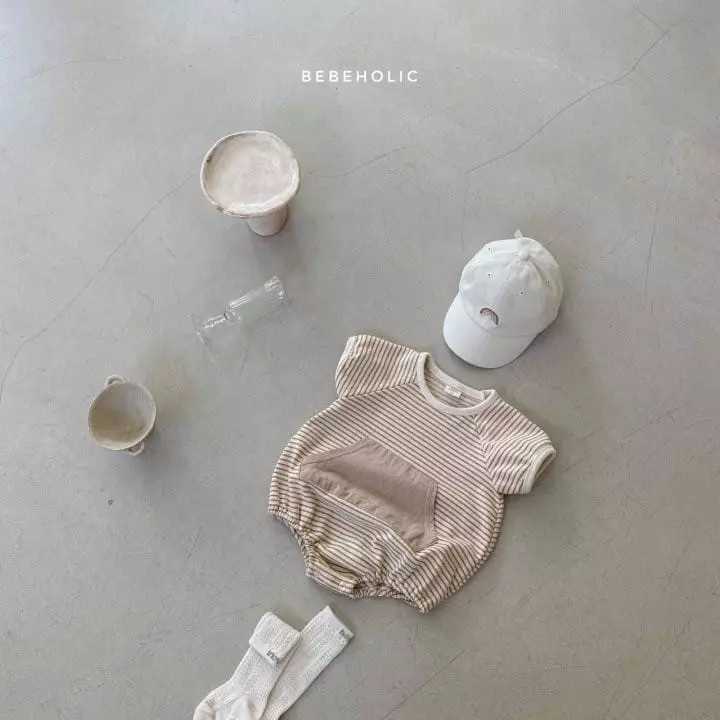 Bebe Holic - Korean Baby Fashion - #onlinebabyboutique - Color Kangaroo Bodysuit - 2