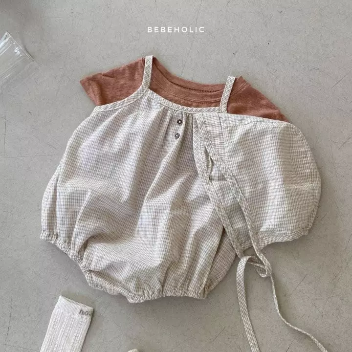 Bebe Holic - Korean Baby Fashion - #onlinebabyshop - Amber Sleeveless Bodysuit with Bonnet - 5