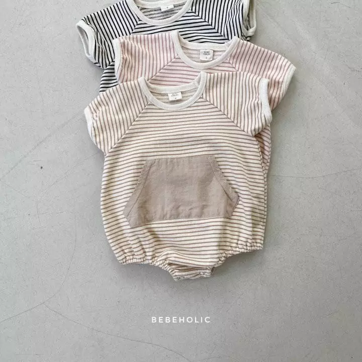 Bebe Holic - Korean Baby Fashion - #onlinebabyshop - Color Kangaroo Bodysuit - 3