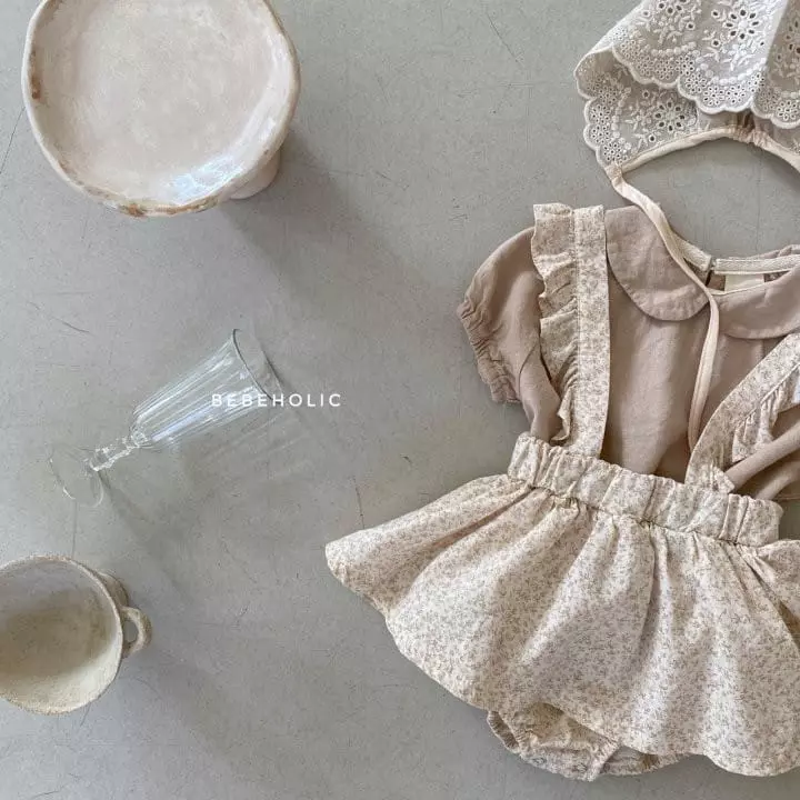 Bebe Holic - Korean Baby Fashion - #smilingbaby - Shelly Skirt Dungarees Bloomer - 8