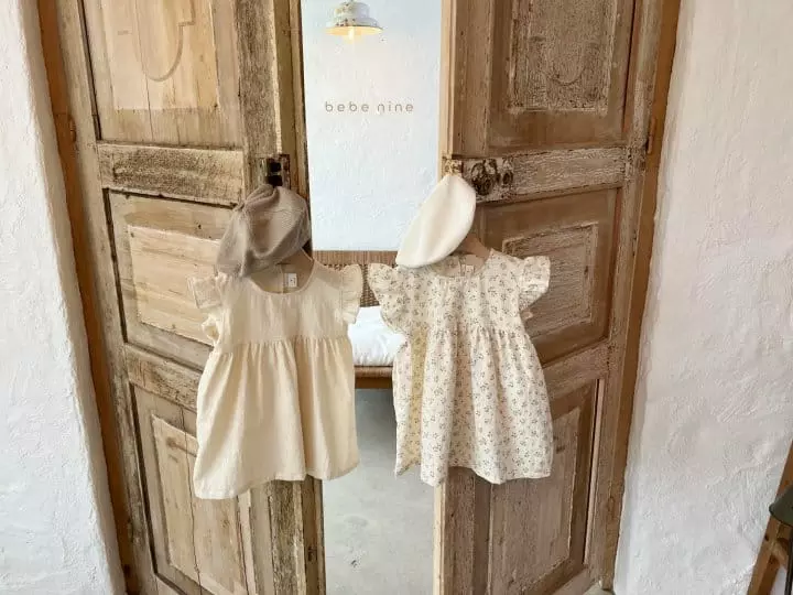 Bebe Nine - Korean Baby Fashion - #babyboutique - Lovely One-piece Beige