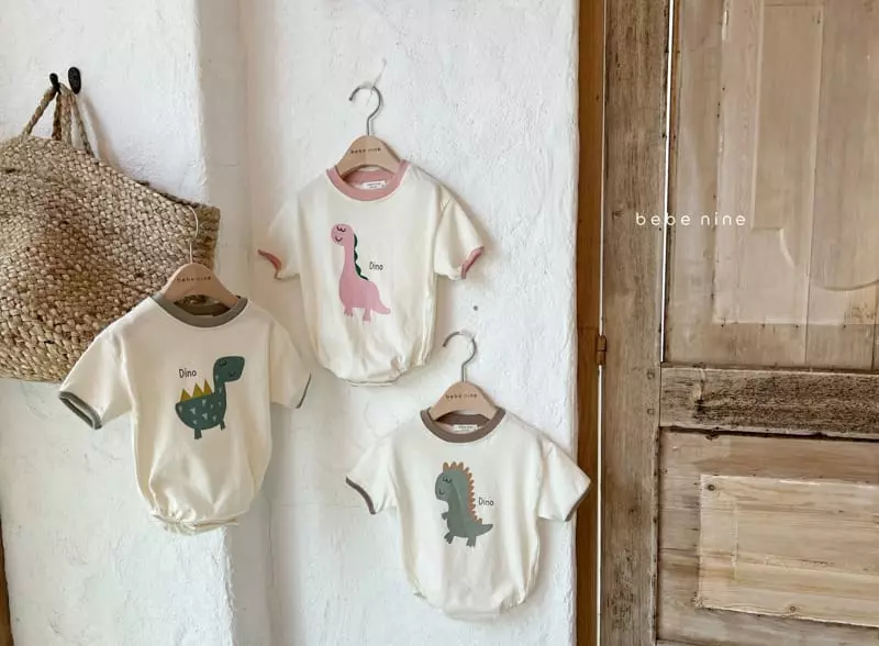 Bebe Nine - Korean Baby Fashion - #babyboutiqueclothing - Dino Bodysuit - 10