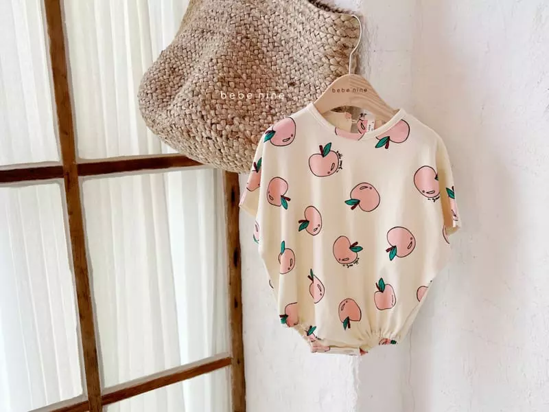 Bebe Nine - Korean Baby Fashion - #babyfashion - Peach Bodysuit - 2