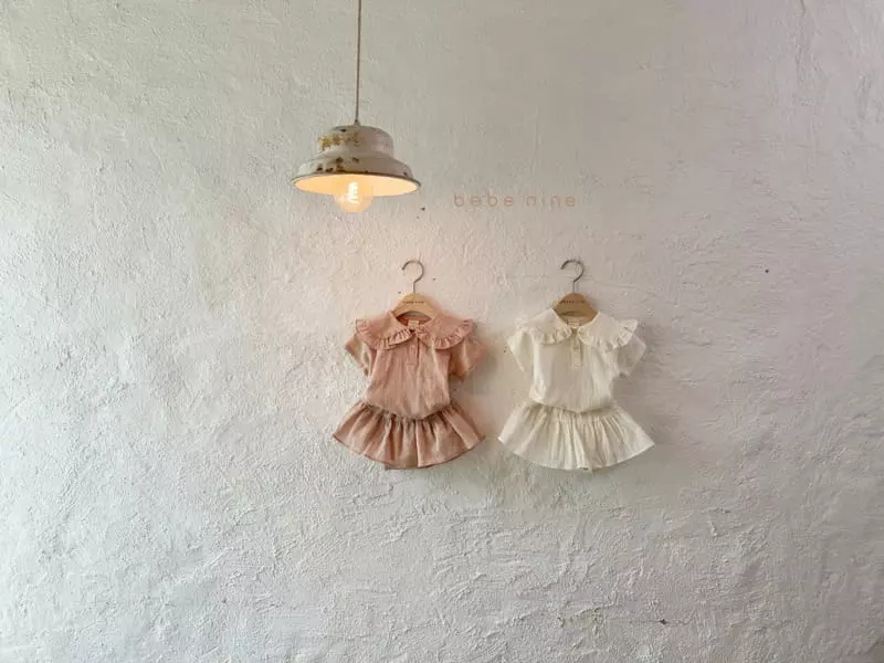 Bebe Nine - Korean Baby Fashion - #babyfashion - Frill Cancan Top Bottom Set