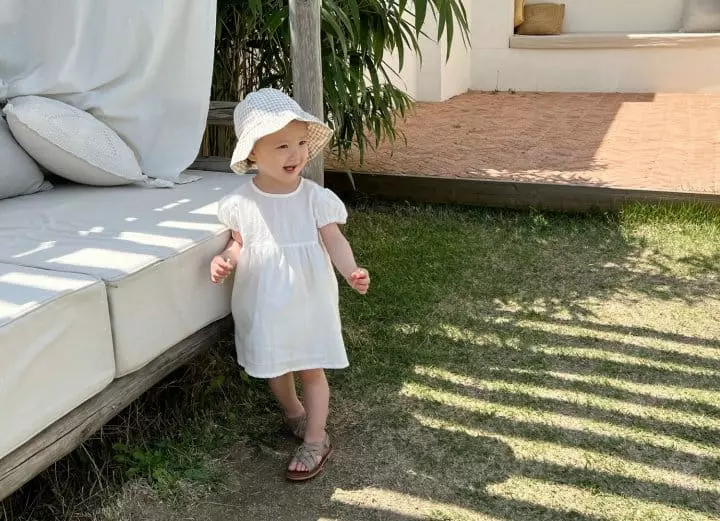 Bebe Nine - Korean Baby Fashion - #babygirlfashion - Lovely One-piece Beige - 6