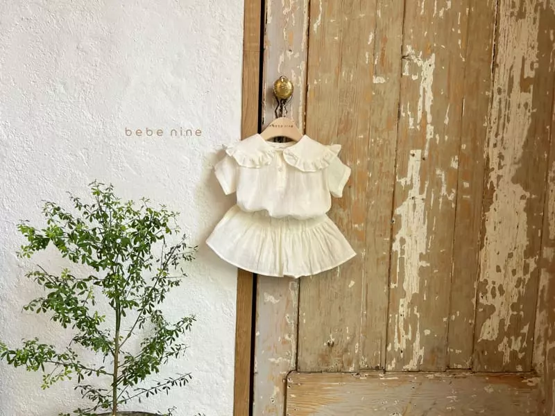Bebe Nine - Korean Baby Fashion - #babygirlfashion - Frill Cancan Top Bottom Set - 3