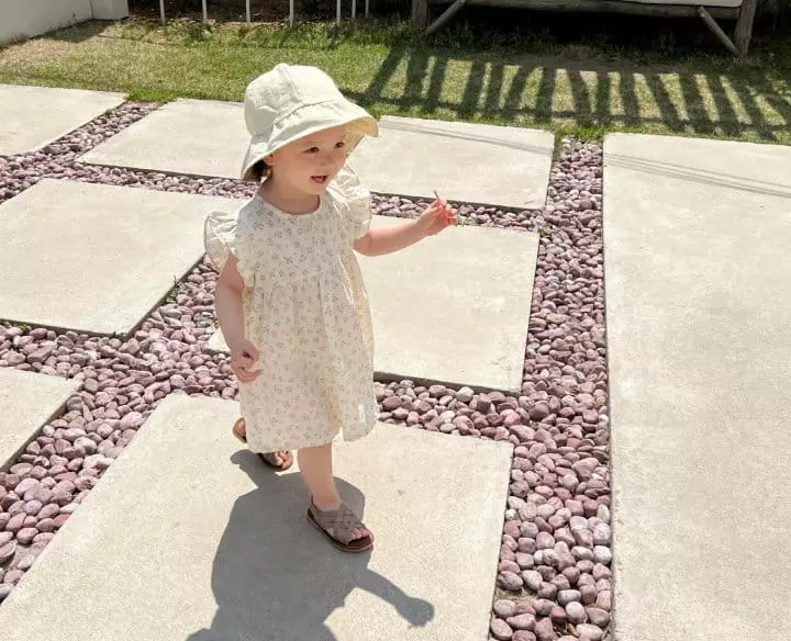 Bebe Nine - Korean Baby Fashion - #babylifestyle - Lovely One-piece Flower - 6