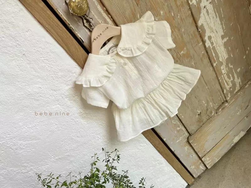 Bebe Nine - Korean Baby Fashion - #babygirlfashion - Frill Cancan Top Bottom Set - 4