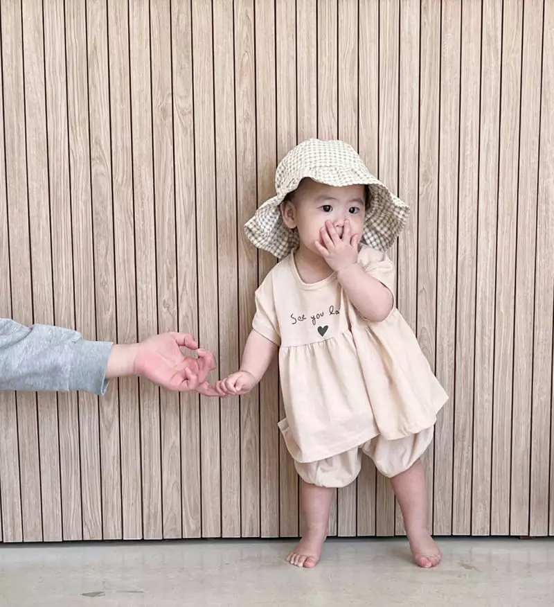 Bebe Nine - Korean Baby Fashion - #babylifestyle - See U Top Bottom Set - 5