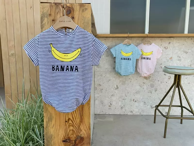 Bebe Nine - Korean Baby Fashion - #babylifestyle - Banana Bodysuit - 2