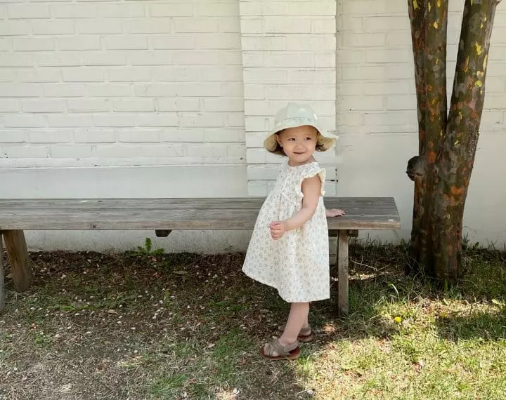 Bebe Nine - Korean Baby Fashion - #babyoninstagram - Lovely One-piece Flower - 7