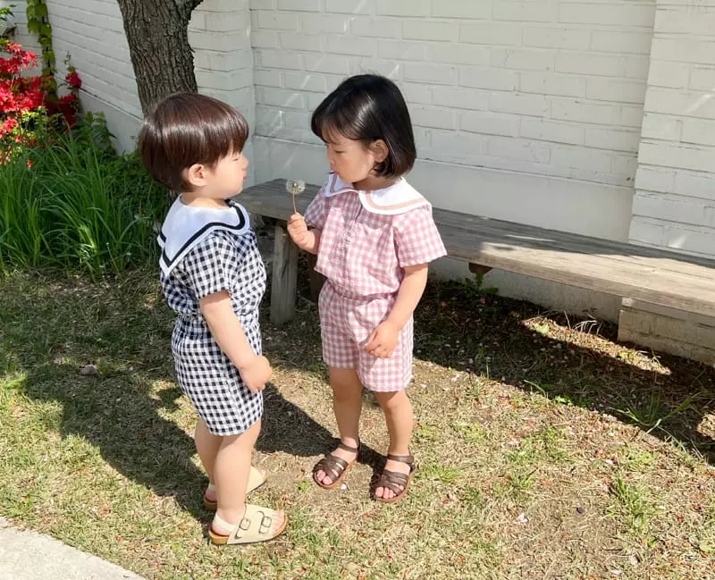 Bebe Nine - Korean Baby Fashion - #babyoninstagram - Vintz Shorts Top Bottom Set - 7
