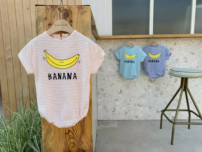 Bebe Nine - Korean Baby Fashion - #babyoninstagram - Banana Bodysuit - 3