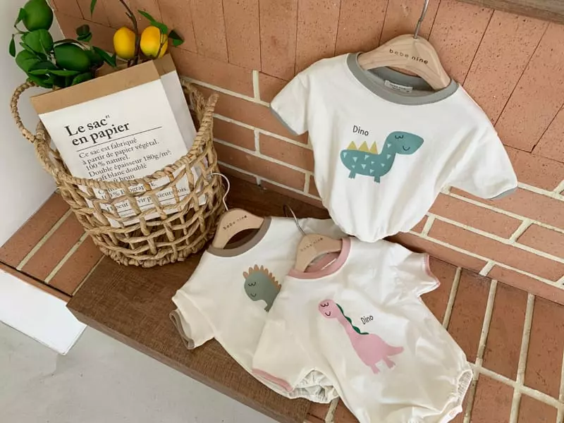 Bebe Nine - Korean Baby Fashion - #babyoninstagram - Dino Bodysuit