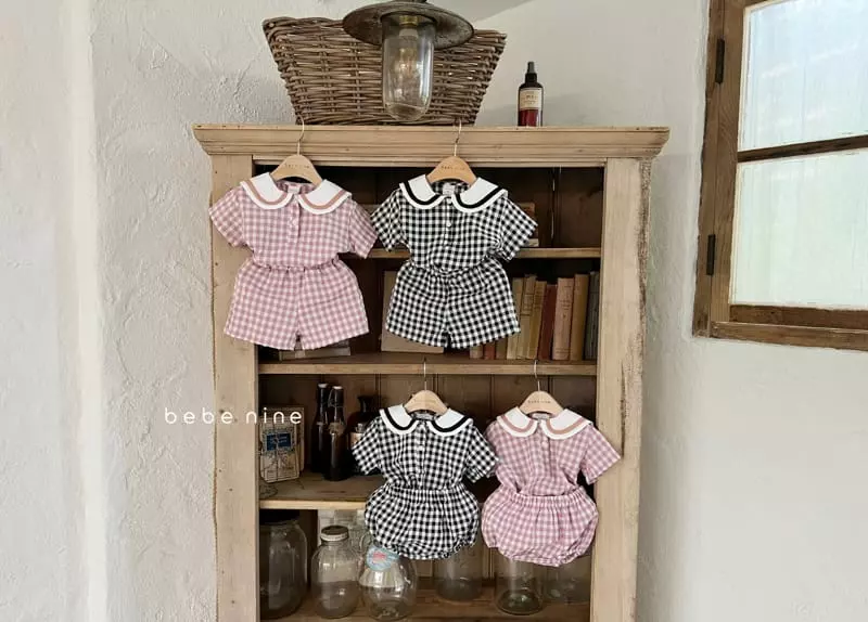 Bebe Nine - Korean Baby Fashion - #babyoutfit - Vintz Shorts Top Bottom Set - 10