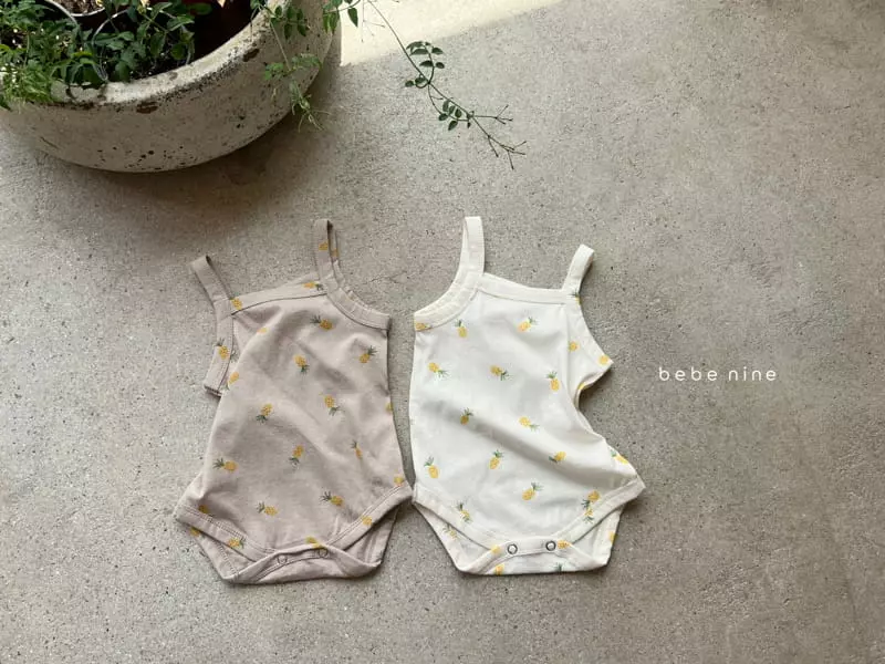 Bebe Nine - Korean Baby Fashion - #babyoutfit - Pineapple Bodysuit - 6