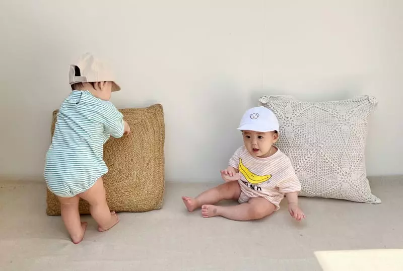 Bebe Nine - Korean Baby Fashion - #babyoutfit - Banana Bodysuit - 5