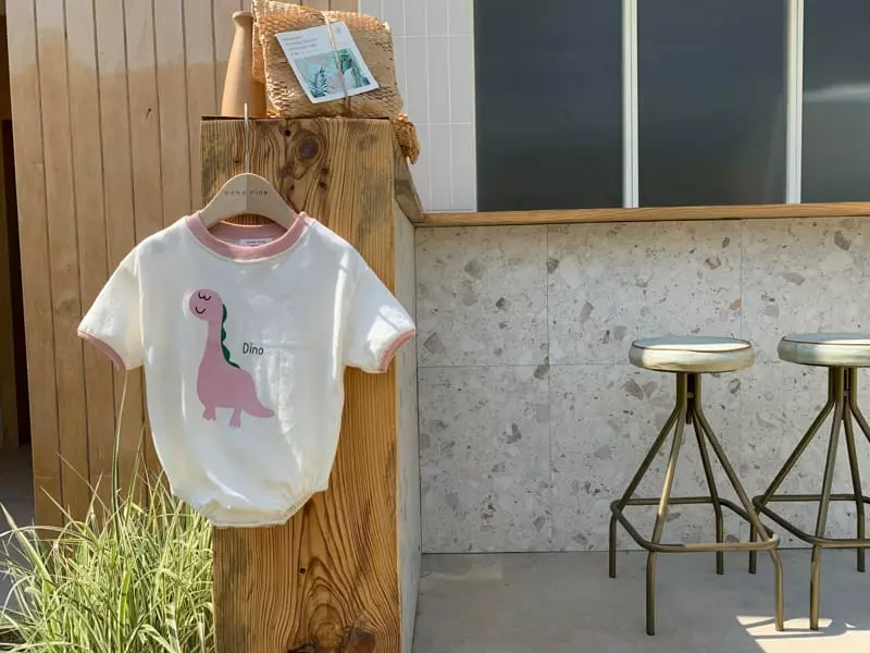 Bebe Nine - Korean Baby Fashion - #babyoutfit - Dino Bodysuit - 3