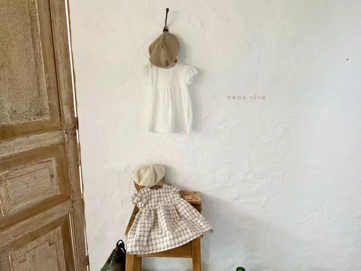 Bebe Nine - Korean Baby Fashion - #babyoutfit - Eyelet One-piece Ivory - 4