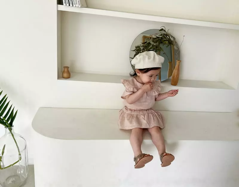 Bebe Nine - Korean Baby Fashion - #babywear - Frill Cancan Top Bottom Set - 9