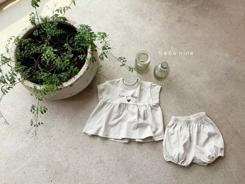 Bebe Nine - Korean Baby Fashion - #babywear - See U Top Bottom Set - 10