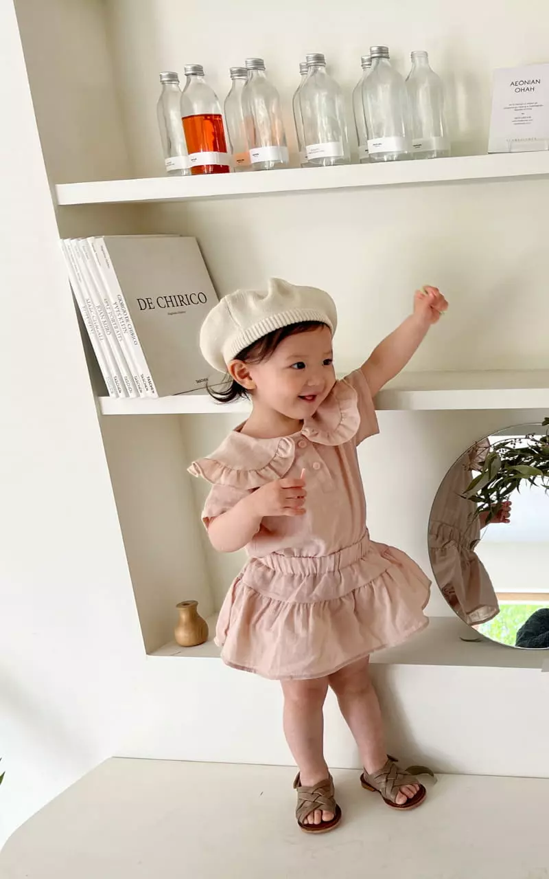 Bebe Nine - Korean Baby Fashion - #onlinebabyboutique - Frill Cancan Top Bottom Set - 10