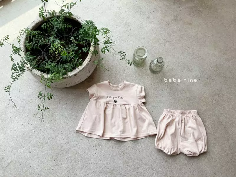 Bebe Nine - Korean Baby Fashion - #onlinebabyboutique - See U Top Bottom Set - 11