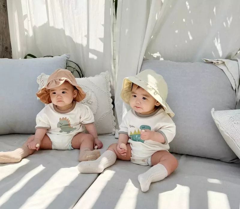 Bebe Nine - Korean Baby Fashion - #onlinebabyboutique - Dino Bodysuit - 6