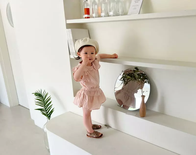 Bebe Nine - Korean Baby Fashion - #onlinebabyshop - Frill Cancan Top Bottom Set - 11