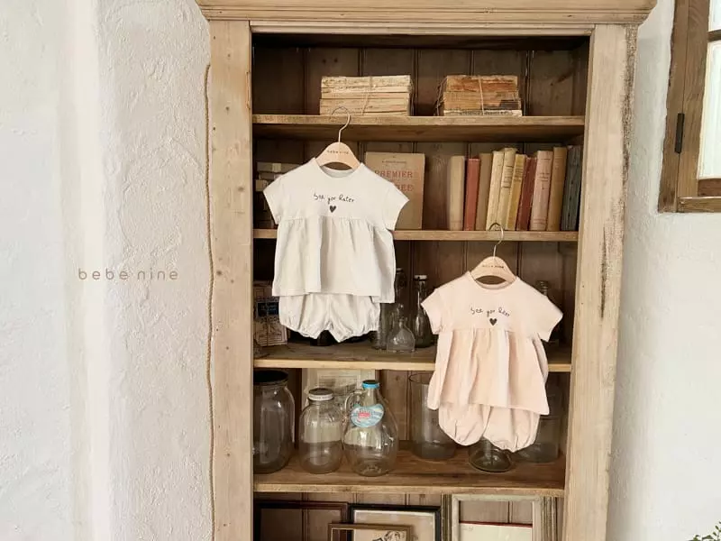 Bebe Nine - Korean Baby Fashion - #onlinebabyshop - See U Top Bottom Set - 12