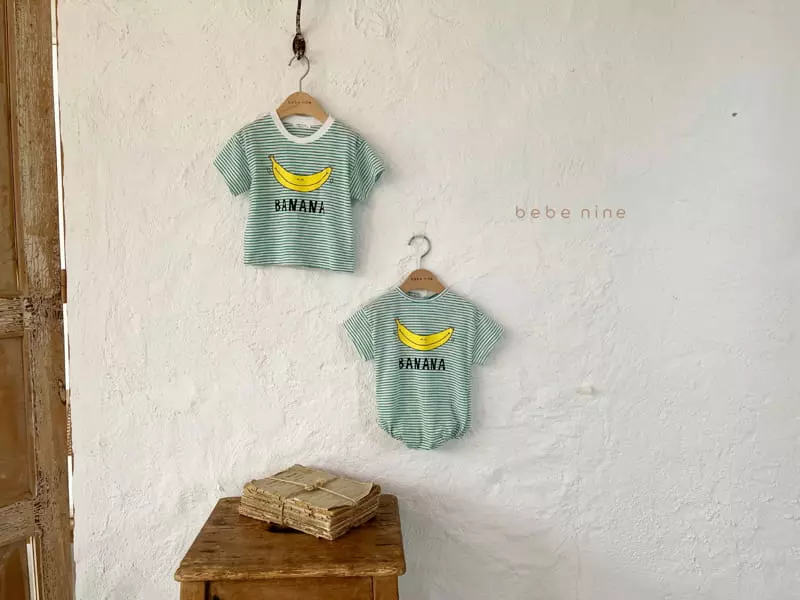 Bebe Nine - Korean Baby Fashion - #onlinebabyshop - Banana Bodysuit - 9