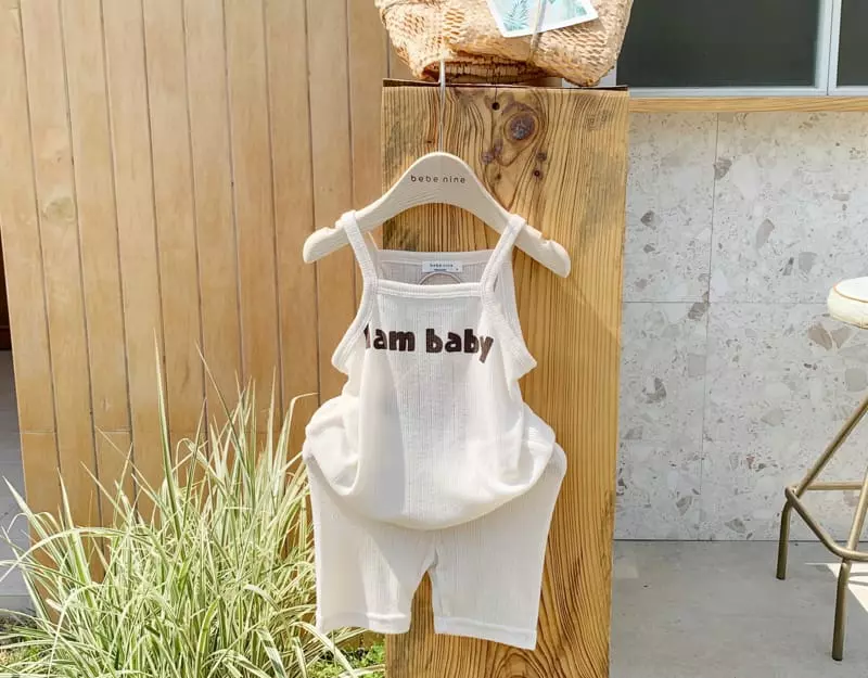 Bebe Nine - Korean Children Fashion - #childofig - I Am Top Bottom Set - 4