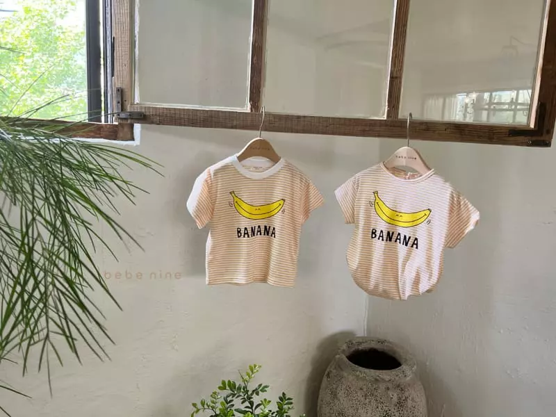 Bebe Nine - Korean Children Fashion - #childrensboutique - Banana Tee - 2