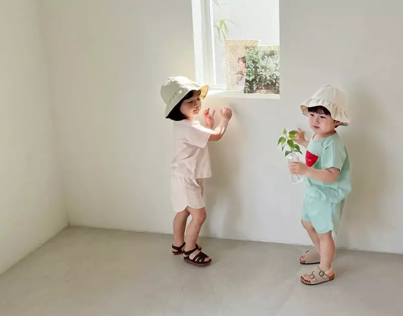 Bebe Nine - Korean Children Fashion - #kidsstore - Watermelon Top Bottom Set - 8