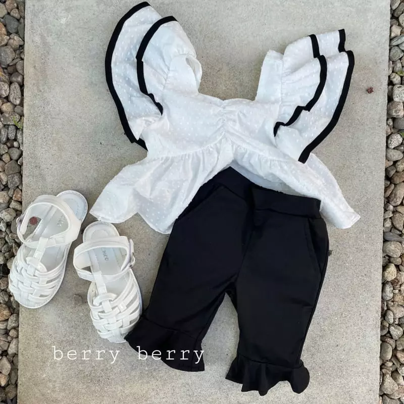 Berry Berry - Korean Children Fashion - #kidzfashiontrend - Frill Pants - 4