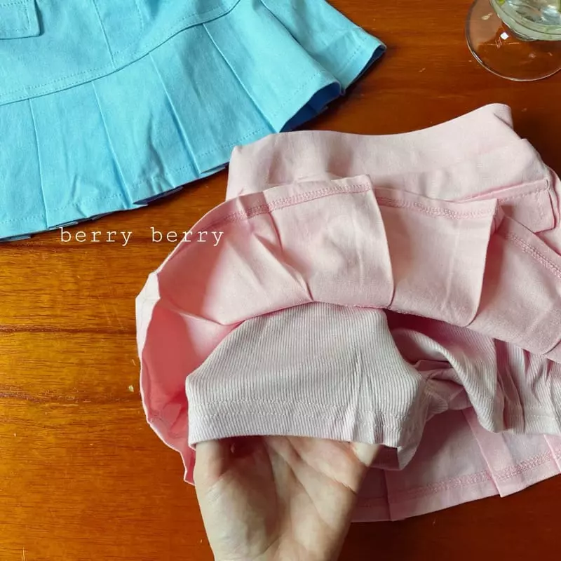 Berry Berry - Korean Children Fashion - #designkidswear - Flat Skirt