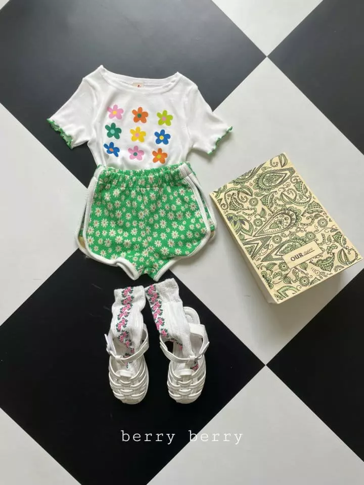 Berry Berry - Korean Children Fashion - #discoveringself - Flower Tee - 2