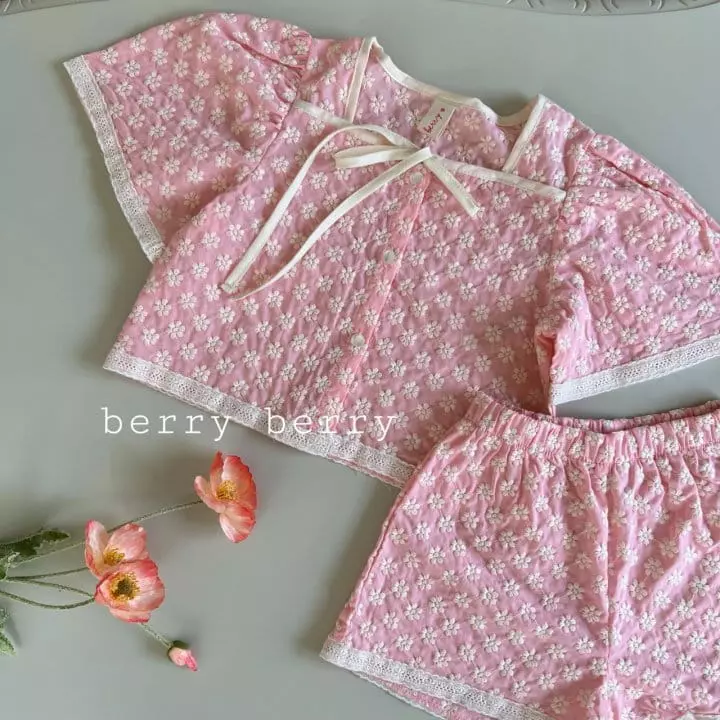 Berry Berry - Korean Children Fashion - #kidsshorts - Mongdol Top Bottom Set