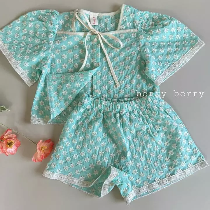 Berry Berry - Korean Children Fashion - #kidsstore - Mongdol Top Bottom Set - 2