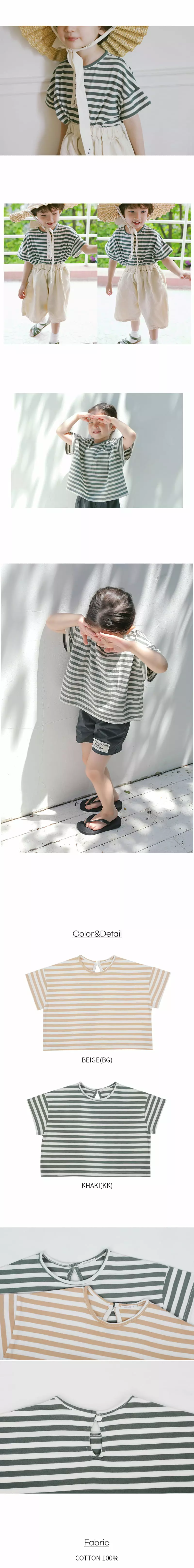 Bien a Bien - Korean Children Fashion - #discoveringself - Uta Stripes Tee - 3