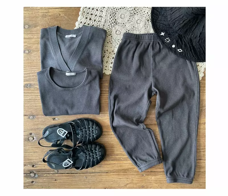 Bien a Bien - Korean Children Fashion - #toddlerclothing - Ser Rib Jogger Pants