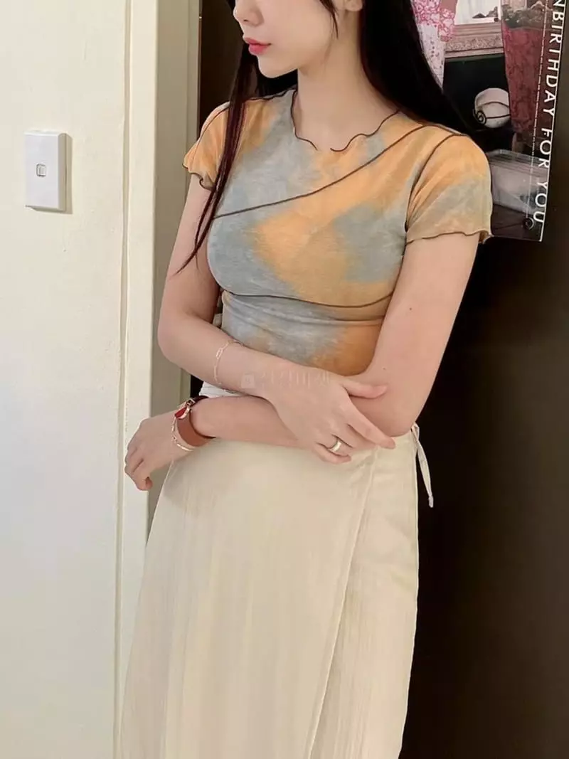 Binus - Korean Women Fashion - #momslook - Mini Tee - 5