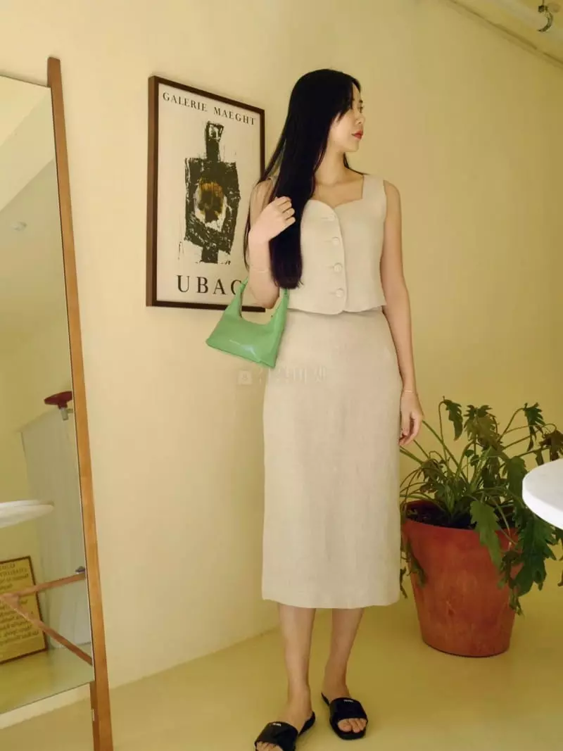 Binus - Korean Women Fashion - #womensfashion - Linen Skirt - 4
