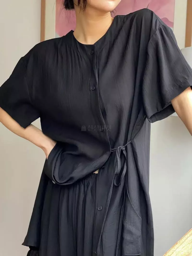Binus - Korean Women Fashion - #thatsdarling - Lilly Shirt One-piece - 3