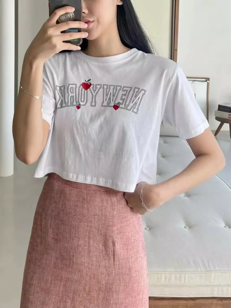 Binus - Korean Women Fashion - #vintageinspired - New York Tee - 2