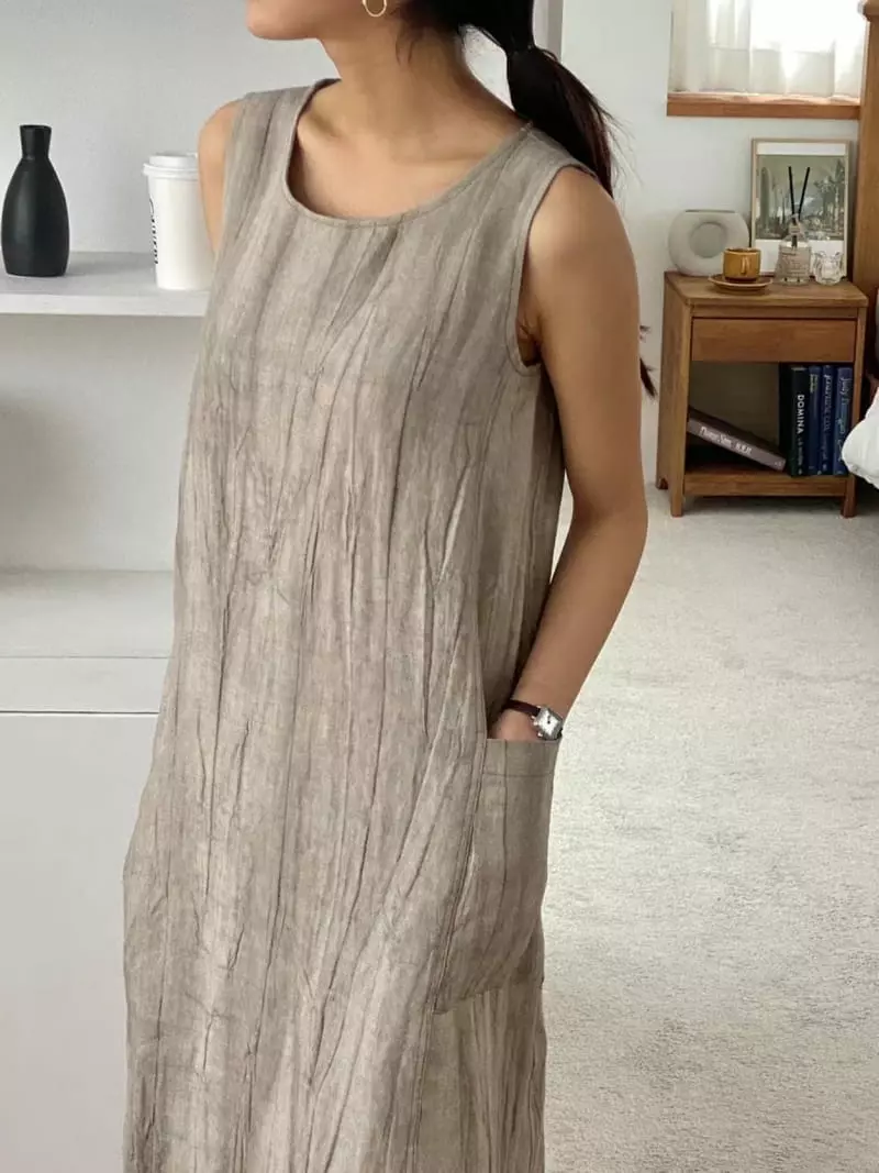 Binus - Korean Women Fashion - #womensfashion - Water Paint One-piece - 2