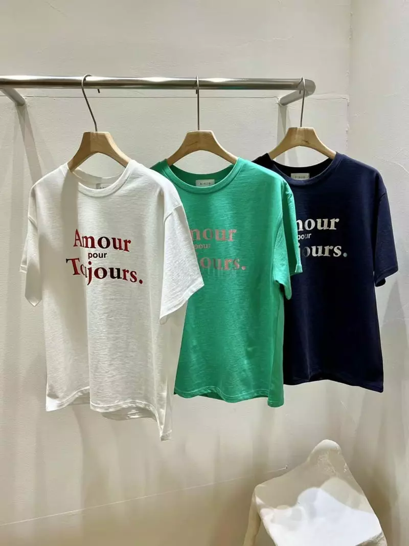 Binus - Korean Women Fashion - #momslook - Amor Tee - 4