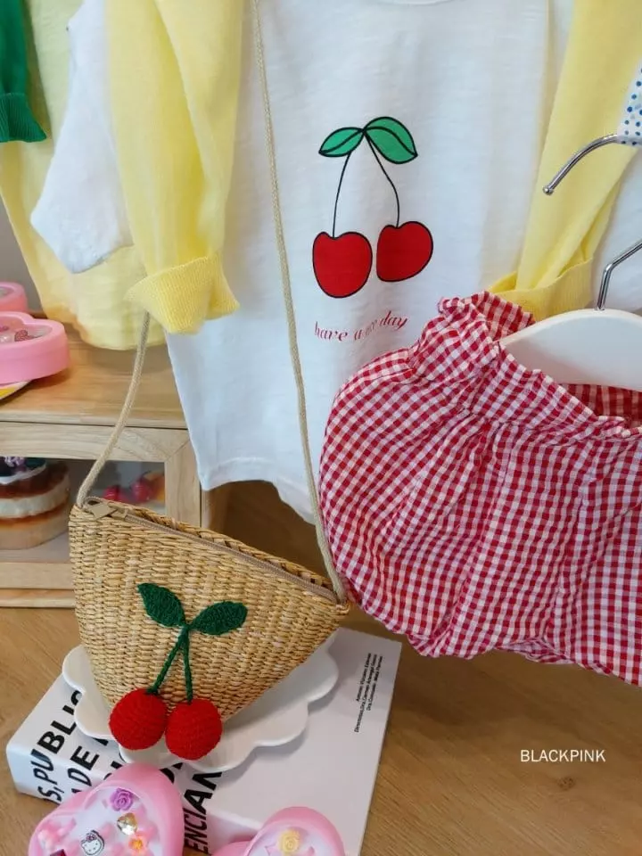 Black Pink - Korean Children Fashion - #childofig - Cherry Tee - 6