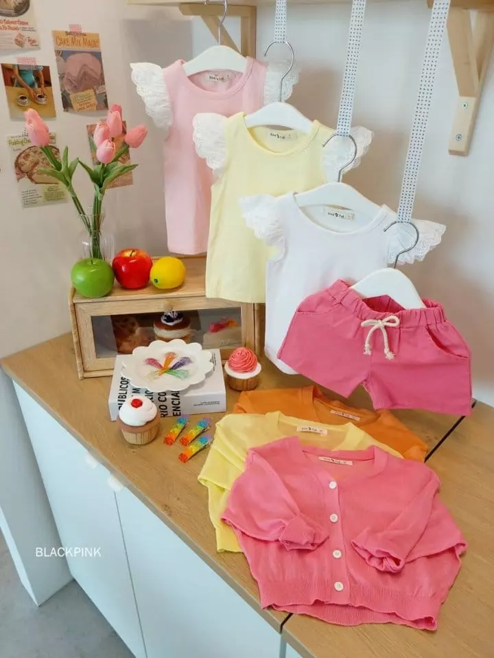 Black Pink - Korean Children Fashion - #childofig - Lace Wing Tee - 2